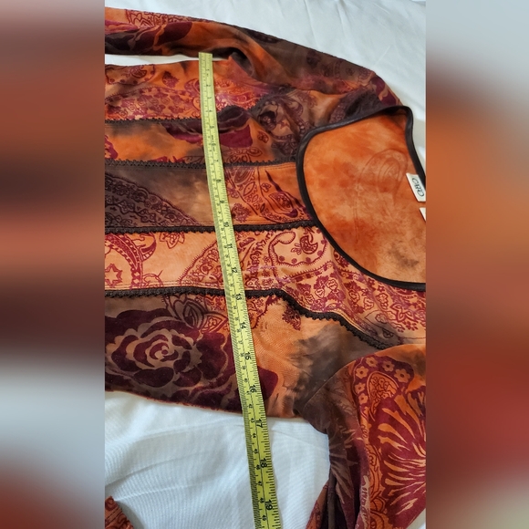 Cato long sleeve top with paisley design Size:S - Picture 5 of 6